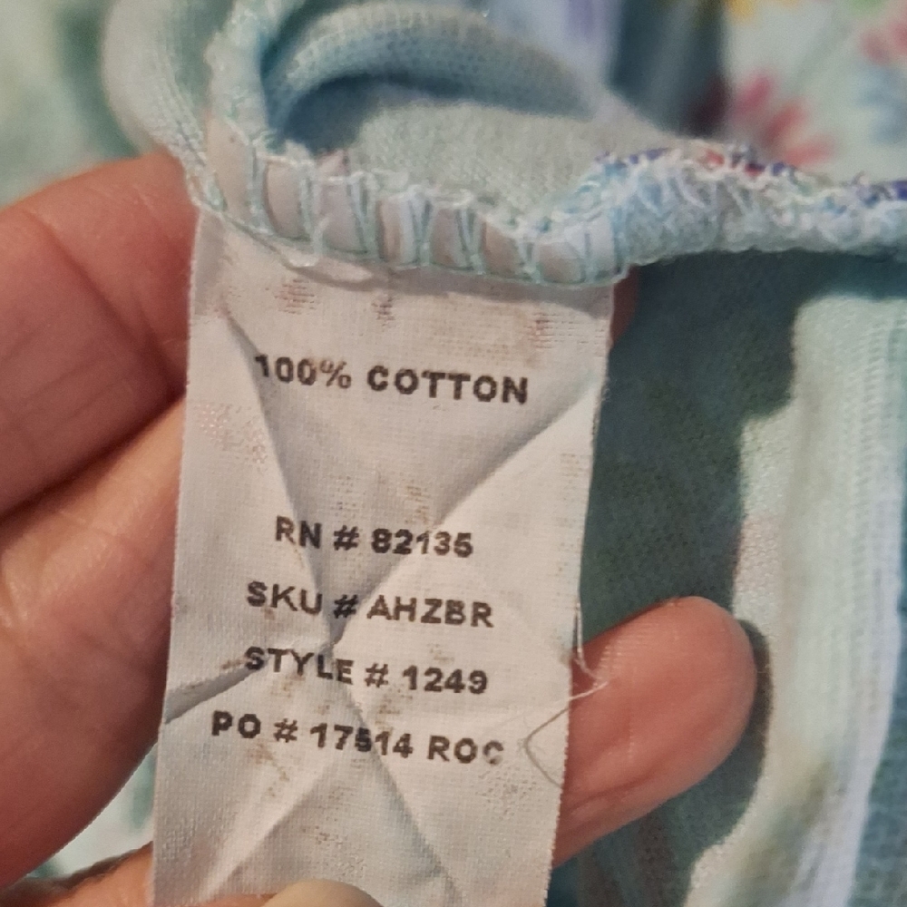 Fresh Produce Ditzy Floral Print A-Line Skirt in Light Blue Large - Picture 5 of 5